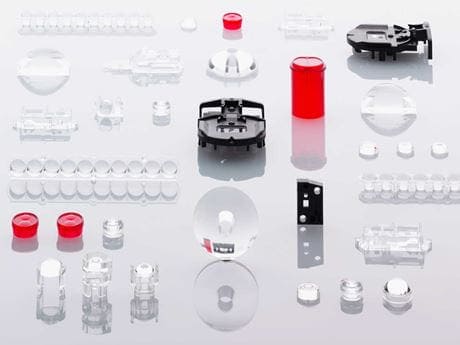 Polymer Optics at a glance オプトエレクトロニクスポリマーおよびガラス・モジュールの大量生産